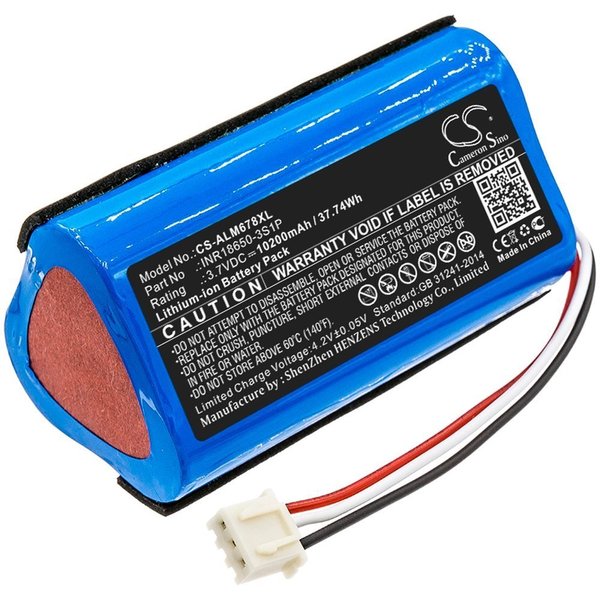 Ilc Replacement for Altec Lansing Imw678-blu Battery IMW678-BLU